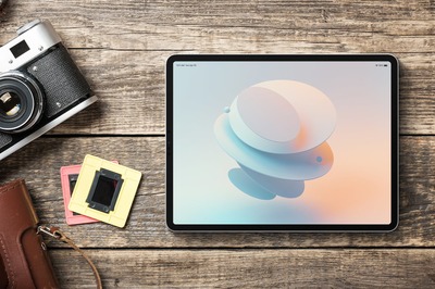 iPad Pro平板電腦樣機模板PSD源文件